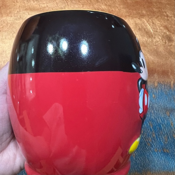 Disney Parks Mickey Mouse 3D handle arm hand pants and graphic black red - Picture 7 of 9